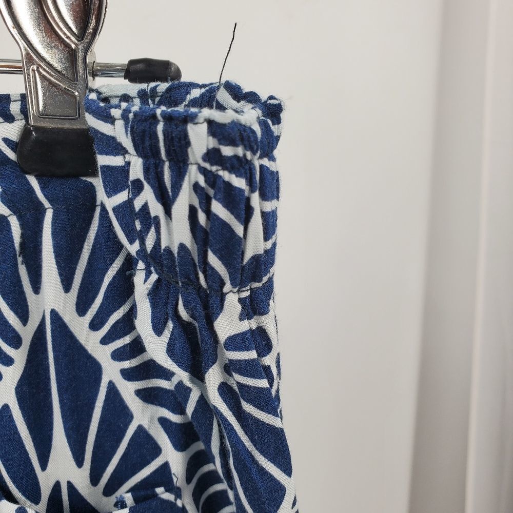 ESCAPADA blue white rayon resort pants - Picture 6 of 6